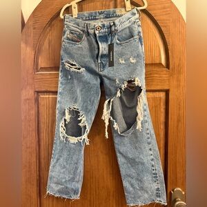 DIESEL Distressed Blue Jeans